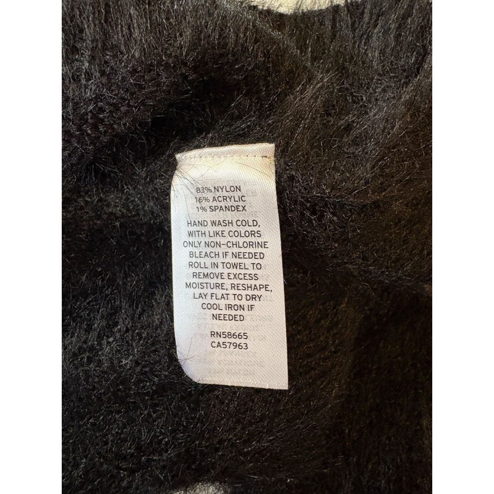 Halogen Mock Neck Long Sleeve Fuzzy Sweater Dress Holiday NWT Small Fitted - Picture 7 of 8